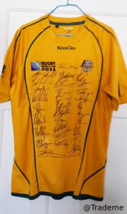 Rugby World cup 2011 signed Jersey