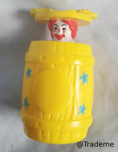 McDonald's McRodeo 1995 Rodeo Ronald Barrel Happy Meal Toy