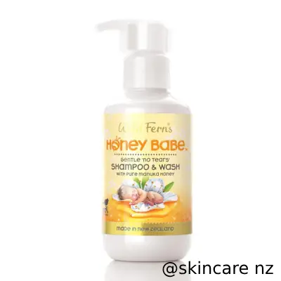 Wild Ferns Honey Babe Shampoo & Wash Gentle ‘No Tears' 140ml