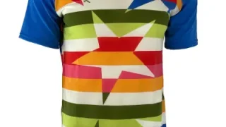 Men's Snazzy Rock Star Short Sleeve Merino Shirt | Stripe