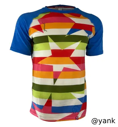 Men's Snazzy Rock Star Short Sleeve Merino Shirt | Stripe