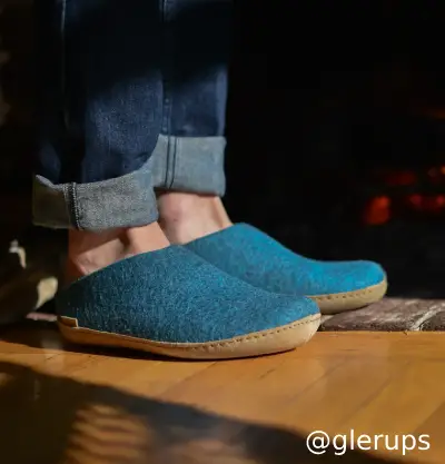 The leather slip-on petrol