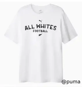 New Zealand All Whites Football 2025 Unisex Casual Tee NZ$55.00