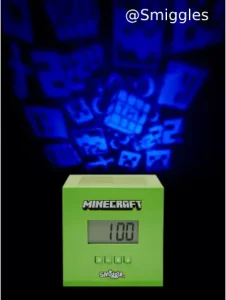 Minecraft Digital Clock With Light Projector