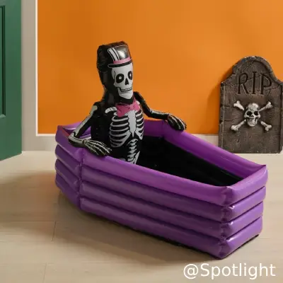 Spooky Hollow Inflatable Skeleton Cooler Decoration Multicoloured