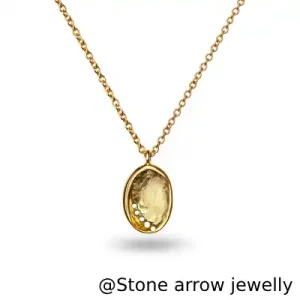 Baby Pāua Pendant Gold